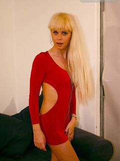 Joanna Jet Wicked Red Dress
